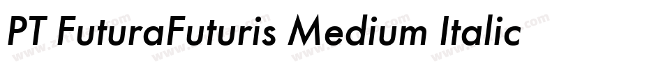 PT FuturaFuturis Medium Italic Cyrillic字体转换